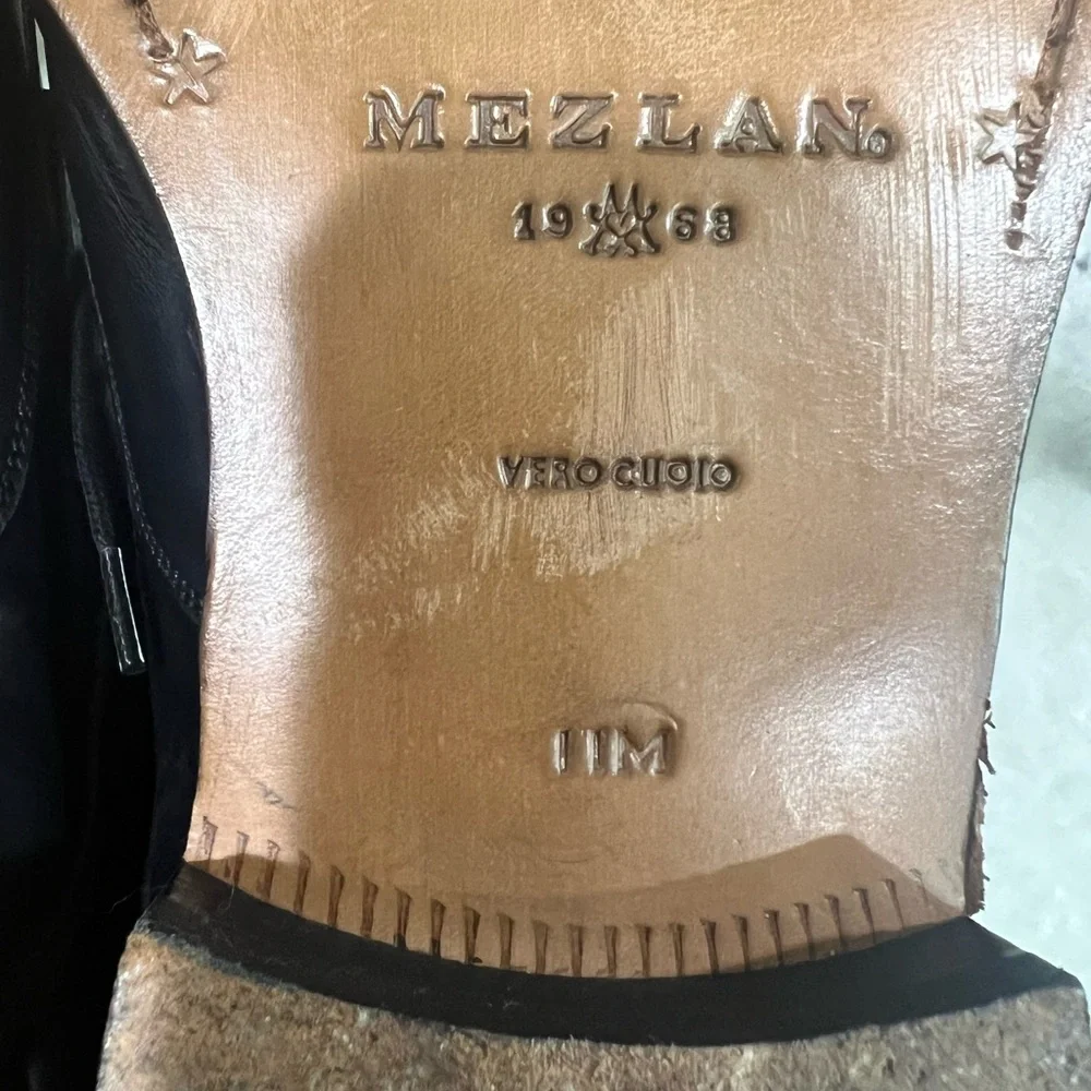 Mezlan Vancouver Black Leather Oxford Dress Shoes Men’s 11M Spain Vero Cuoio